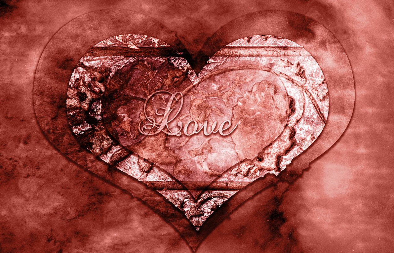 Ink Stamp Heart – Step by Step